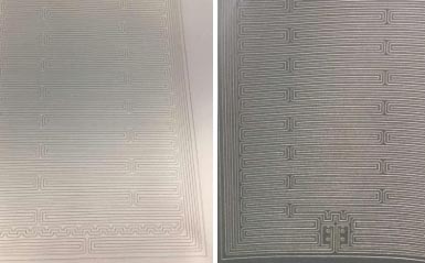铝箔上标刻电路布线
