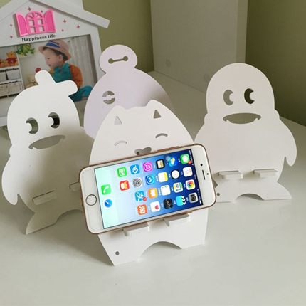 激光雕刻手机展架样品图